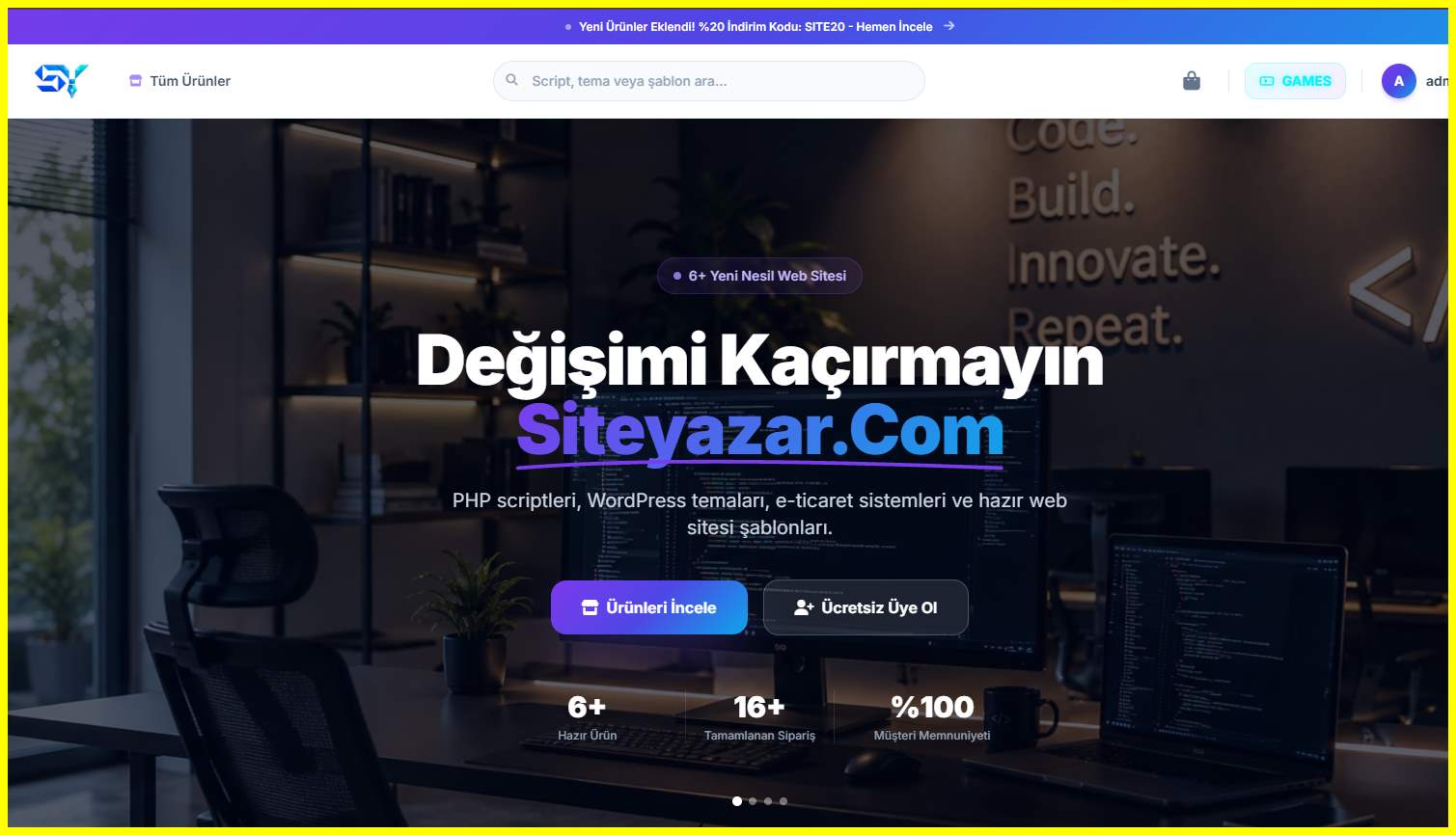 SiteYazar Pro Panel
