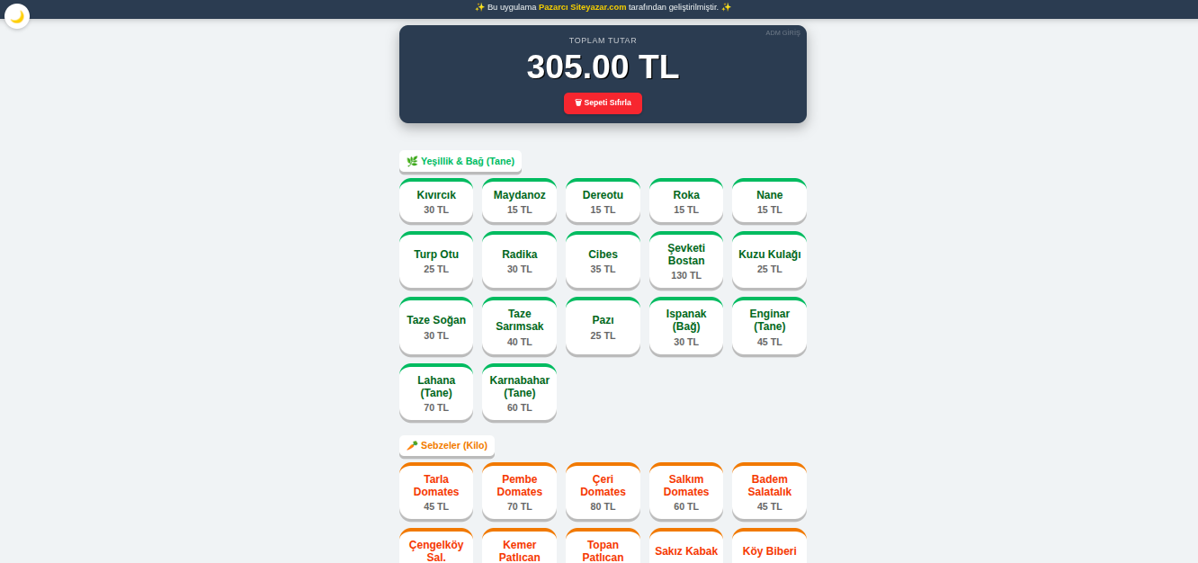 Pazarcı Hesap Makinası
